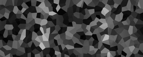 Abstract geometric background, random polygons, shapes texture, clouds pattern, black and white, fractals
