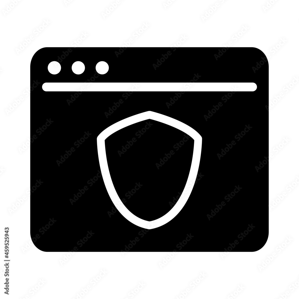 Wall mural Internet security icon