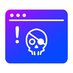 Hacker attack icon