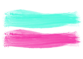 Brochazo magenta and cian, sombra de ojos, belleza, textura y color, maquillaje.