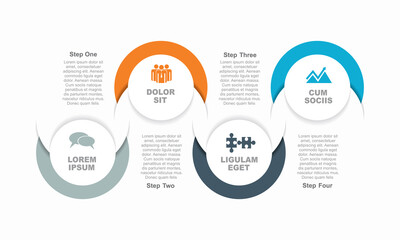 Infographic design template with place for your data. Vector illustration.