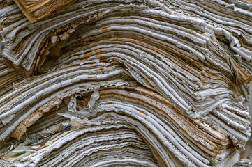 Stack old newspapers. Waste paper pile in vintage style. Abstract background. Close up. Environmental protection. 

Stack old newspapers. Waste paper pile in vintage style. Abstract background. Close
