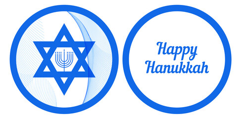 Happy Hanukkah. Israel. Vector.