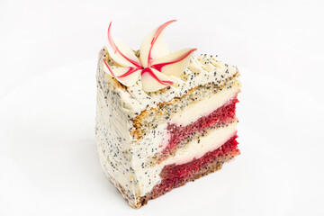 Christmas cake with cranberry and poppy seeds
