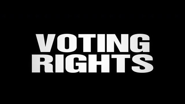 Voting Rights Text Burning Up