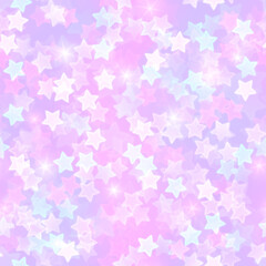 Magic shiny pattern with sparkling stars