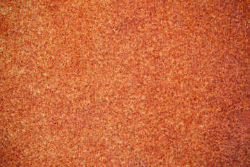 Texture red rusty metal sheet, copy space background