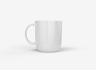 3d Front View of Coffee Mug Mockup