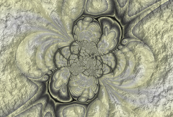 Fantastic fractal background. Abstract fractal texture. Digital art. 3D rendering.