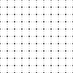 Square seamless background pattern from geometric shapes are different sizes and opacity. The pattern is evenly filled with small black tree symbols. Vector illustration on white background