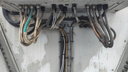 Electrical equipment. Background and texture