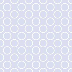 Vector seamless pattern with huge white polka dots on a retro baby blue background. For cards, invitations, wedding or baby shower albums, backgrounds, arts and scrapbooks