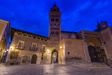 Fototapeta na wymiar mudejar style tower in teruel old town, Spain