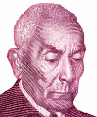 Writer and professor Antonio Aurelio Goncalves. Portrait from Cape Verde Banknotes