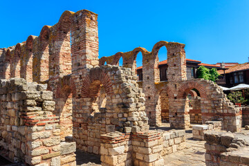 Byzantine Church of Saint Sophia, also known as the Old Bishopric in the old town of Nessebar,...