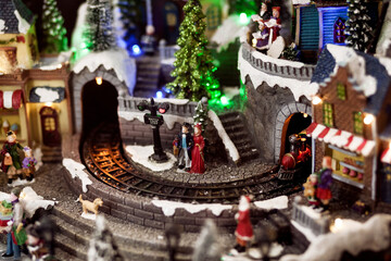 toy train and railway