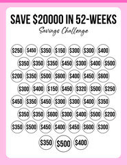 Card Save Money challenge, America dollars white background. Saving money wealth and financial concept, cards save money family