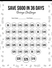 Card Save Money challenge, America dollars white background. Saving money wealth and financial concept, cards save money family