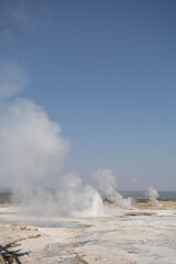 geyser in park national park