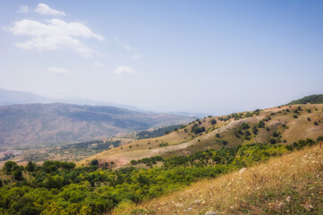 Mountains on Sicily in Autumn