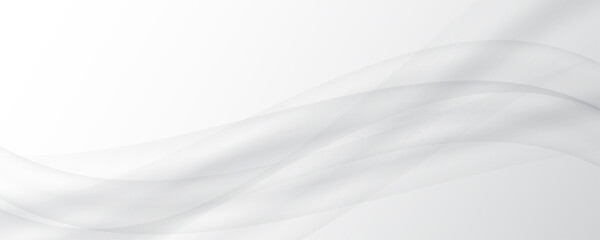 Abstract white gray  background White silk satin background Wave  smooth texture background