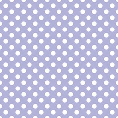 White and purple Polka Dot seamless pattern. Vector background.