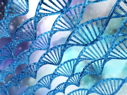 DNA spirals abstract background, RKK spirals medical abstraction