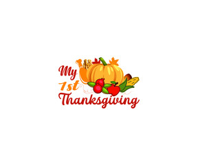 My 1st thanksgiving day SVG T-shirt