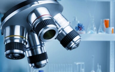 Modern biotechnology scientific research equipment, microscope