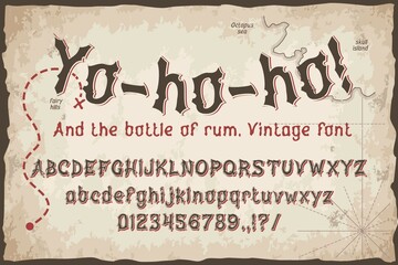 Vintage vector typeface for logo