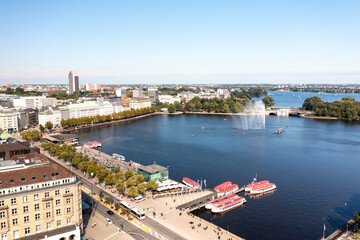 Fototapeta premium Hamburg - Germany - Panorama from above