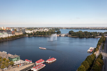 Fototapeta premium Hamburg - Germany - Panorama from above