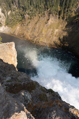 waterfall in the mountains