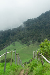 Valle de colora en un d&iacute;a nublado
