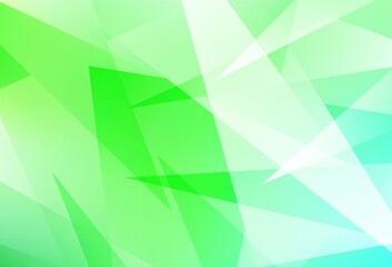 Light Green vector pattern with polygonal style.