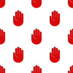 red palm  seamless pattern vector illustration