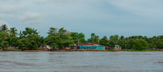 Fototapeta premium boat on the lake