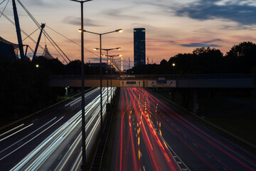 Light Trails a Monaco di Baviera