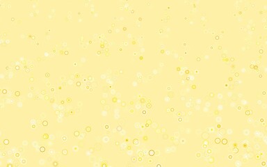 Light Green, Yellow vector texture with disks.