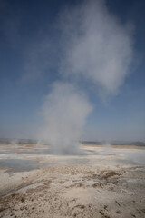 geyser in park national park