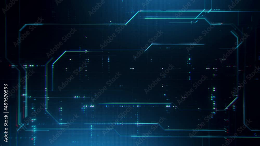Poster abstract technology background. computer interface hud motion texture. blue futuristic pattern for m