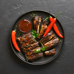 Grilled spare ribs © voltan
