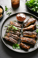 Grilled pork ribs