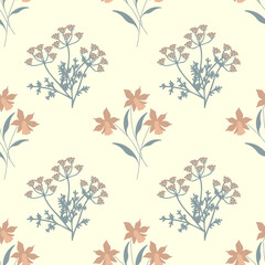 Seamless flowers pattern