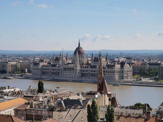 Fototapeta premium Hungarian Parliament Building in Budapest, Hungary.