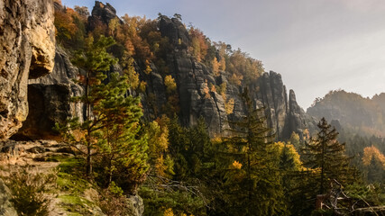 Schrammsteine Elbsandsteingebirge Sächsische Schweiz