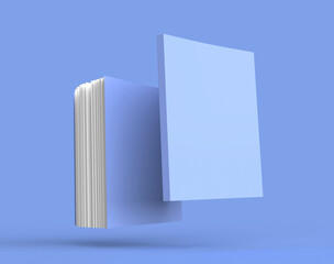 Notepad Color Book Cover Mockup 3d Template Render
