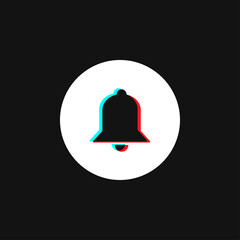 Bell button, social media modern design button