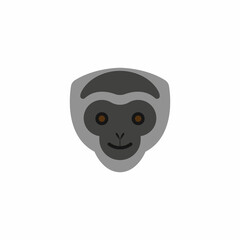 Ape vector. Face of Owa jawa vector illustration