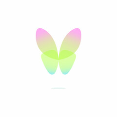 Butterfly vector. Pretty color butterfly vector illustration